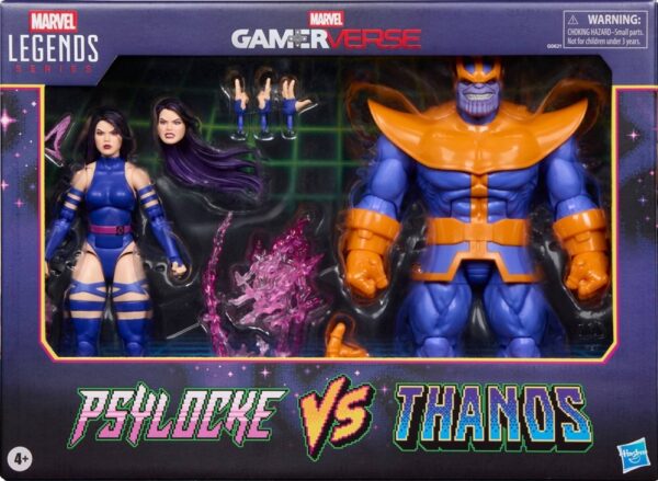 Marvel Psylocke vs Thanos Legend Series Hasbro Figure