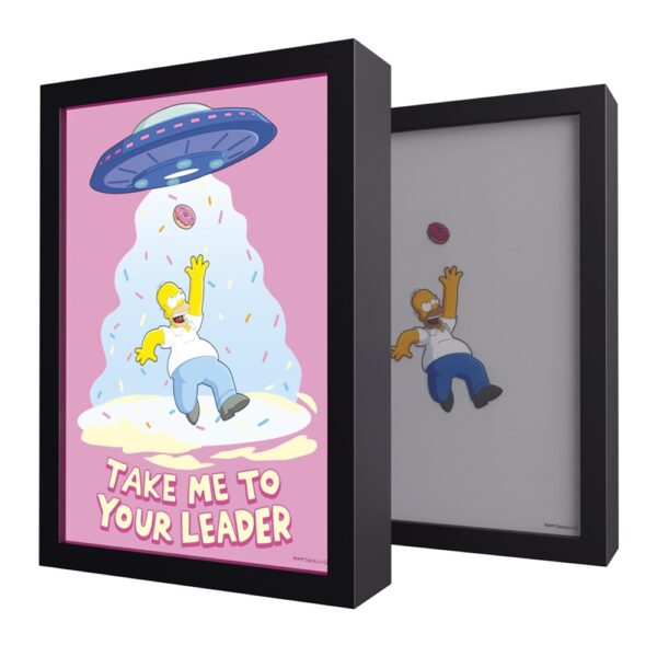 The Simpsons Take Me Your Leader LED Frame