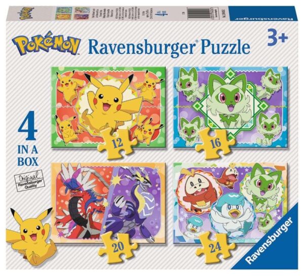 Pokemon 4 Puzzle 12/16/20/24 Pieces