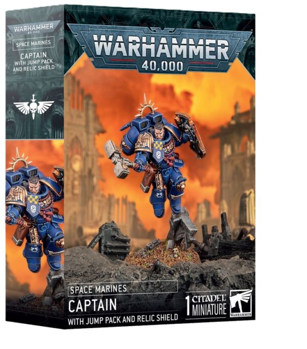 Warhammer 40,000 Space Marines Captain With Jump Pack And Relic Shield (48-102)
