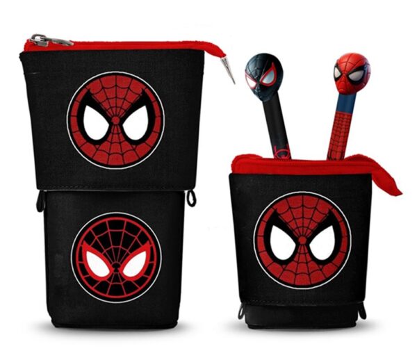 Marvel Spider-Man Vertical Pencil Case + 2 Gel Pen