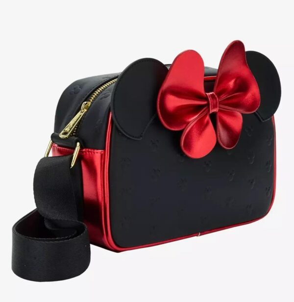 Disney Minnie Mouse Red Bow Loungefly Crossbody Bag