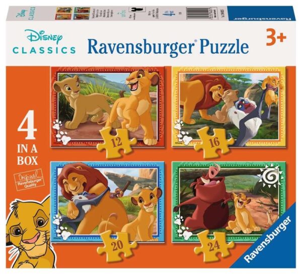 Disney The Lion King 4 Puzzle 12/16/20/24 Pieces