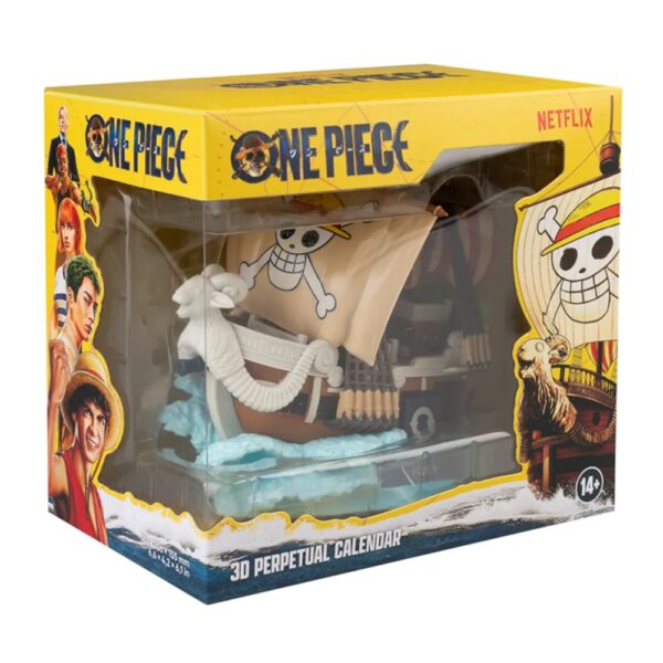 One Piece Going Merry Resin 3D Perpetual Calendar