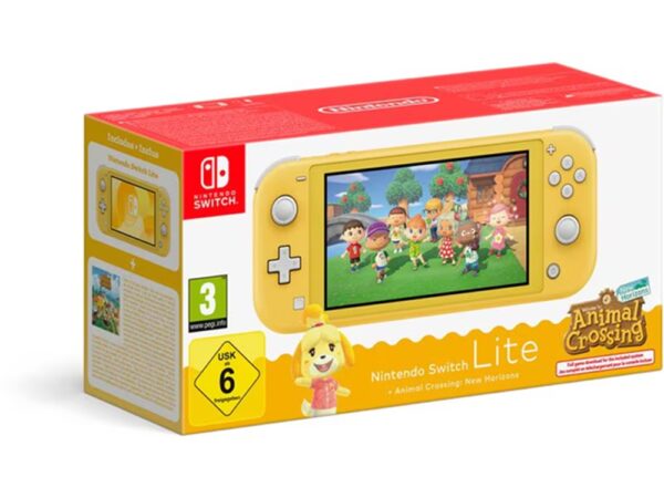 Nintendo Switch Lite + Animal Crossing New Horizon Yellow