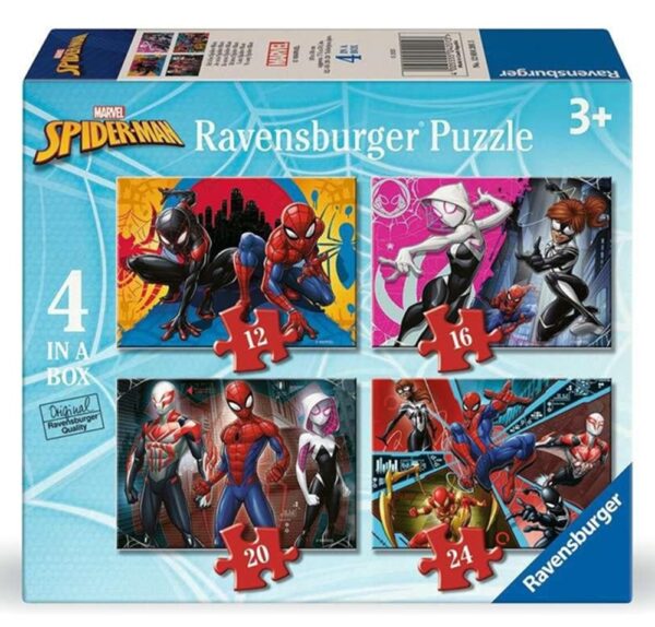 Marvel Spider-Man 4 Puzzle 12/16/20/24 Pieces