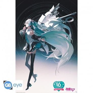 Hatsune Miku Happy 16th Anniversary Miku Poster 91x61cm