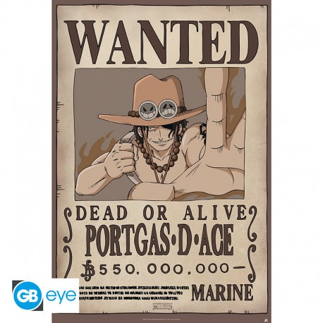 One Piece Wanted Ace Poster 91x61cm