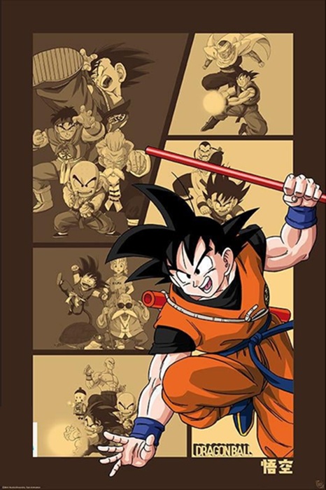 Dragon Ball Goku Retro Poster 91x61cm