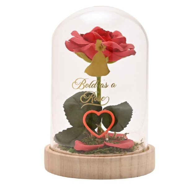 Disney Princess Belle Floral Cloche with a Neon Light