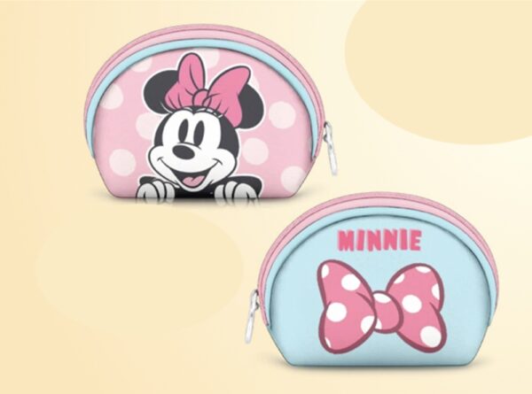 Disney Minnie Mouse Bow Oval Coin Purse 12x9x4cm