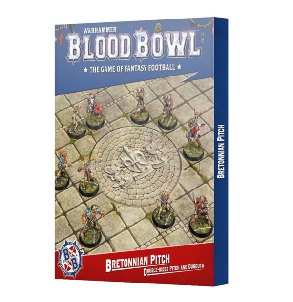 Blood Bowl Bretonnian Team Pitch & Dugouts (202-61)