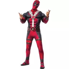 Marvel Deadpool Luxe Adult Disguise Standard Size Suit