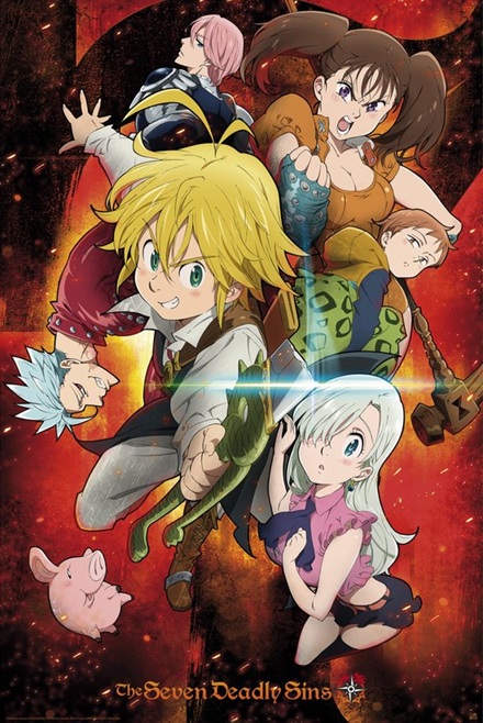 Seven Deadly Sins Characters Poster 91x61cm