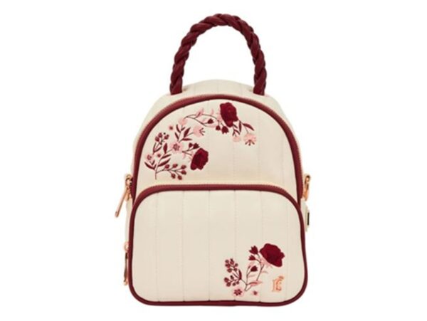 Cream & Red Floral Loungefly Sling Bag