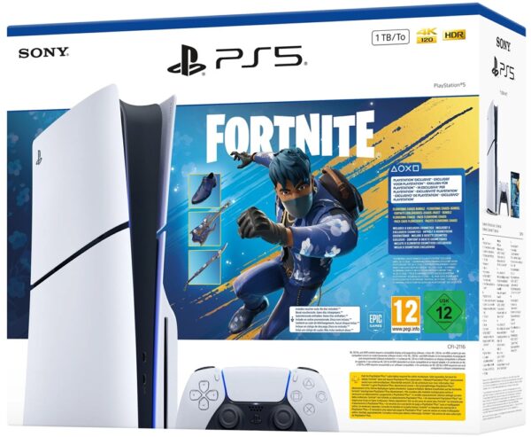 Sony PlayStation 5 Console Slim Disc Edition Flowering Fortnite Bundle