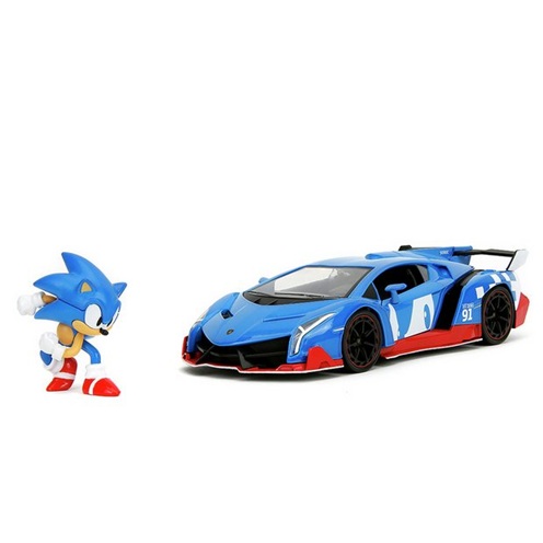 Sonic The Hedgehog & Lamborghini Veneno 1:24