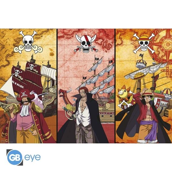 One Piece Captains & Boats Poster 91x61cm