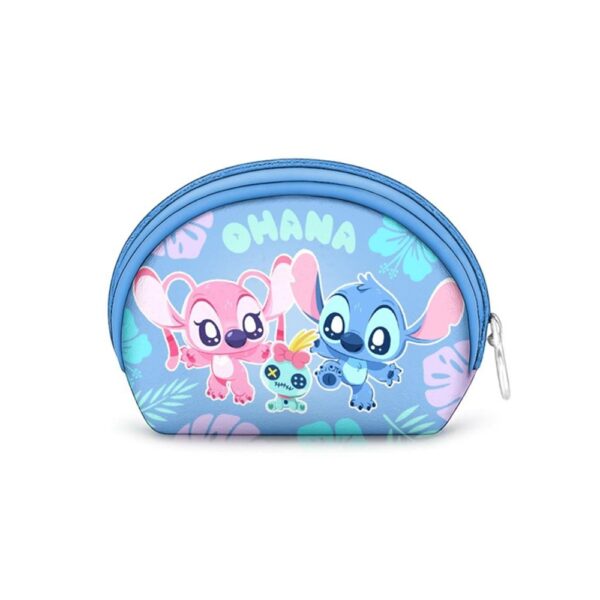 Disney Stitch & Angel Ohana Oval Coin Purse 12x9x4cm