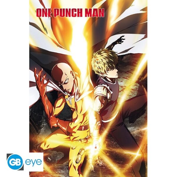 One Punch Man Saitama & Genos Poster 91x61