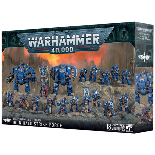 Warhammer 40,000 Space Marines Battleforce Iron Halo Strike Force (71-48)