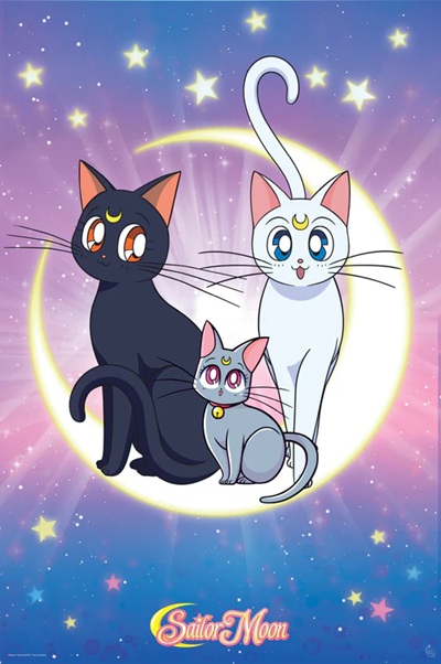 Sailor Moon Luna, Artemis & Diana Poster 91x61cm