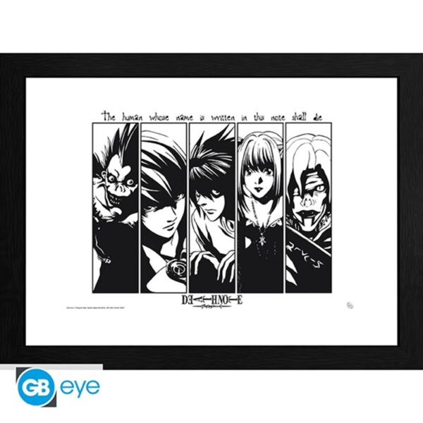 Death Note Suspects Frame 30x40cm