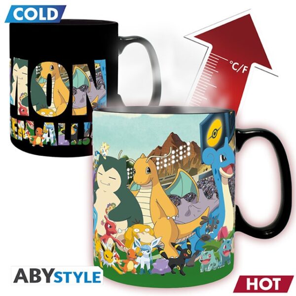 Pokemon Catch Them All Heat Change Mug 460ml