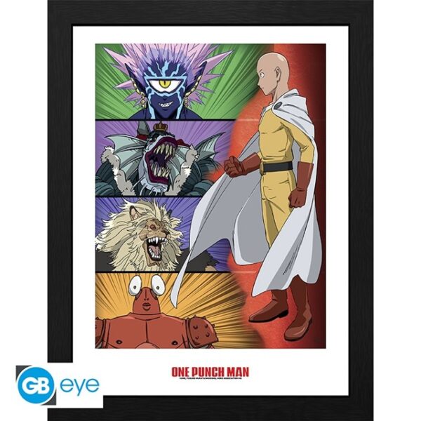 One Punch Man Scale Of The Villains Frame 30x40cm