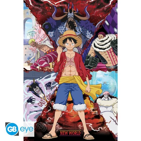 One Piece Monkey D. Luffy vs New World Poster 91x61cm