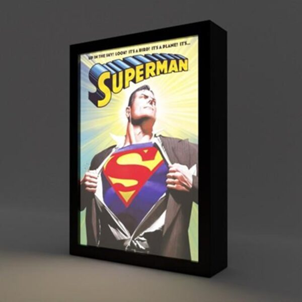 DC Superman Framed LED Print 28x20x5cm