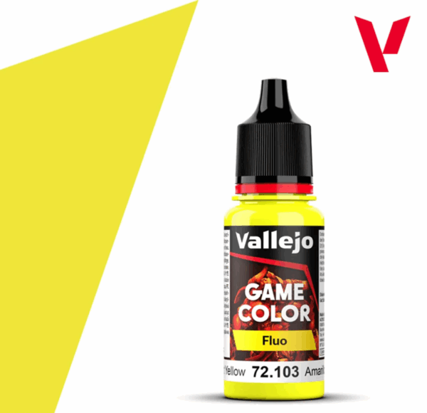 Vallejo Game Color Fluo Fluorescent Yellow 18ml