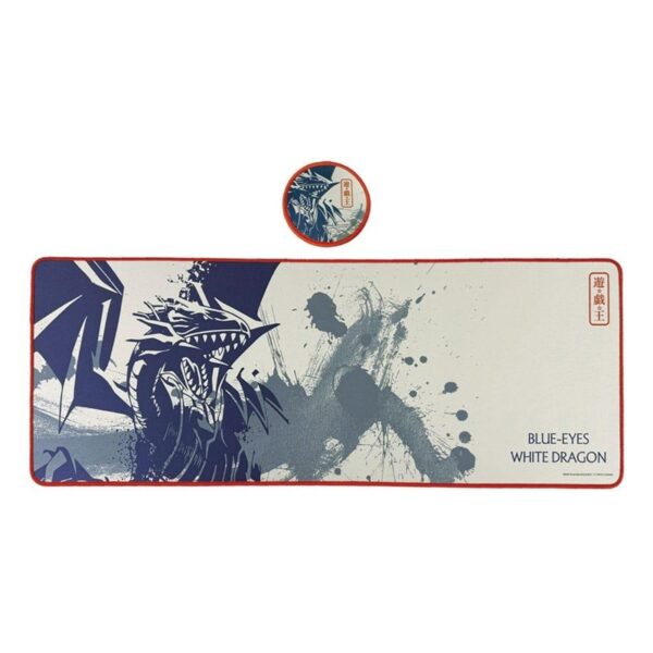 Yu-Gi-Oh! Blue Eyes White Dragon XL Desktop Mat + 1 Coaster