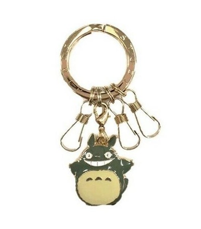 My Neighbor Totoro Grey Totoro Smile Metal Keychain