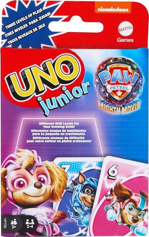 PAW Patrol: The Mighty Movie Card Game UNO Junior