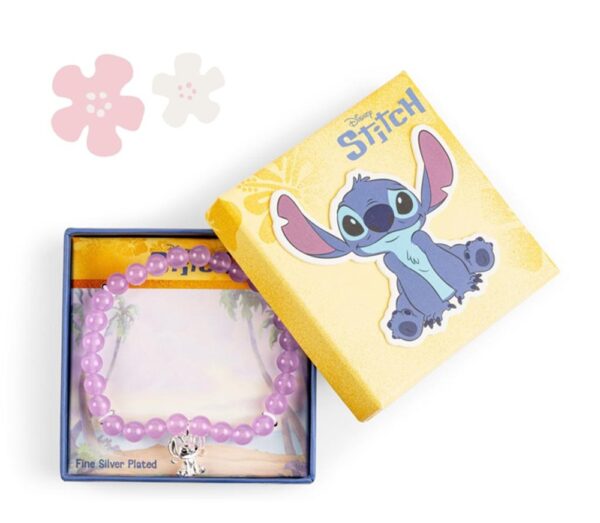 Disney Stitch Angel Brass Plated Beads Bracelet + Charm