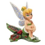 Disney Happy Holly-days Tinker Bell Sitting On Holly Enesco Traditions Figurine