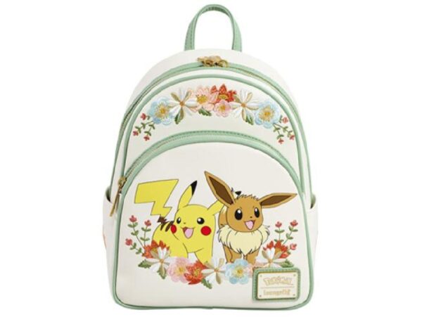 Pokemon Pikachu & Eevee With Flower Loungefly Backpack