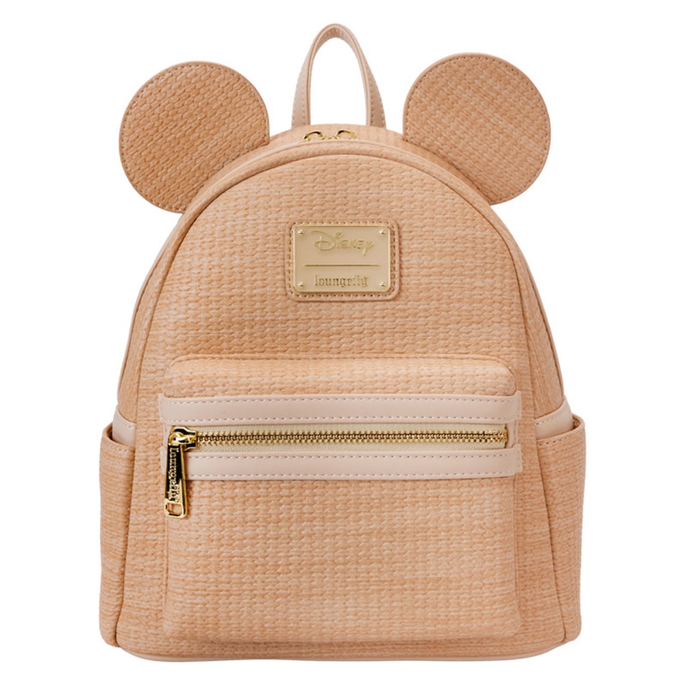 pos-0671803517073-902c4af161a4634423135325497e39fb.jpg Disney Mickey Straw Loungefly Backpack - Image 1