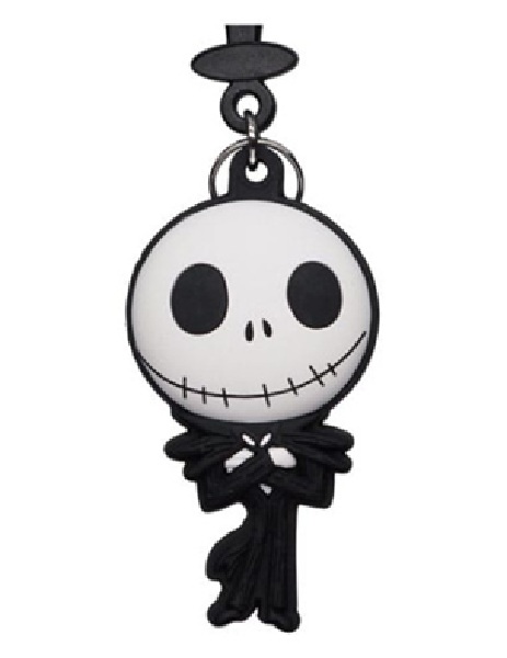 pos-077764227394-863bc6dcea72deacd7f3d0c8e92342a5.jpg Disney Nightmare Before Christmas Jack Bagclip Keychain - Image 1