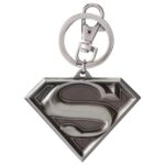 DC Superman Logo Pewter Keychain