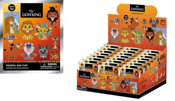 Disney The Lion King 30th Anniversary Mystery 3D Foam Bag Clip