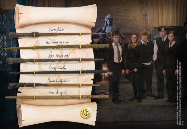 Harry Potter Dumbledore's Army Wands Set Noble Collection
