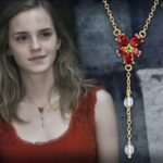 Harry Potter Hermione's Red Crystal Noble Collection Necklace