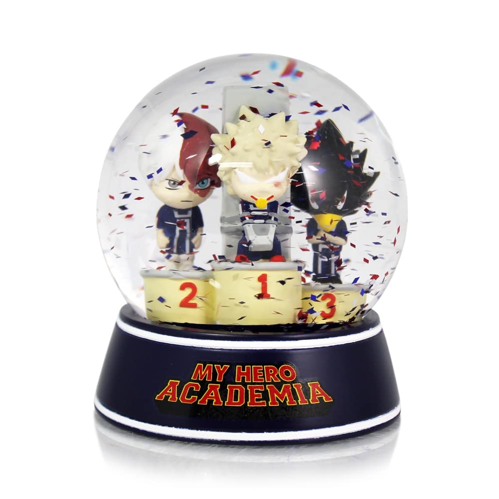 pos-0841092128889-d31a1028b33fc298a5bf4355d0a0aeb8.jpg My Hero Academia Bakugo, Todoroki & Fumikage Snow Globe - Image 1
