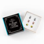 Disney Nightmare Before Christmas 3. Pairs of Studs Earrings Plated Brass