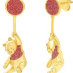 Disney Winnie The Pooh Pair of Drop Earrings