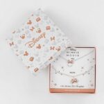 Disney Minnie Mother & Daughter 2 Set Silver Brass Plated Necklaces