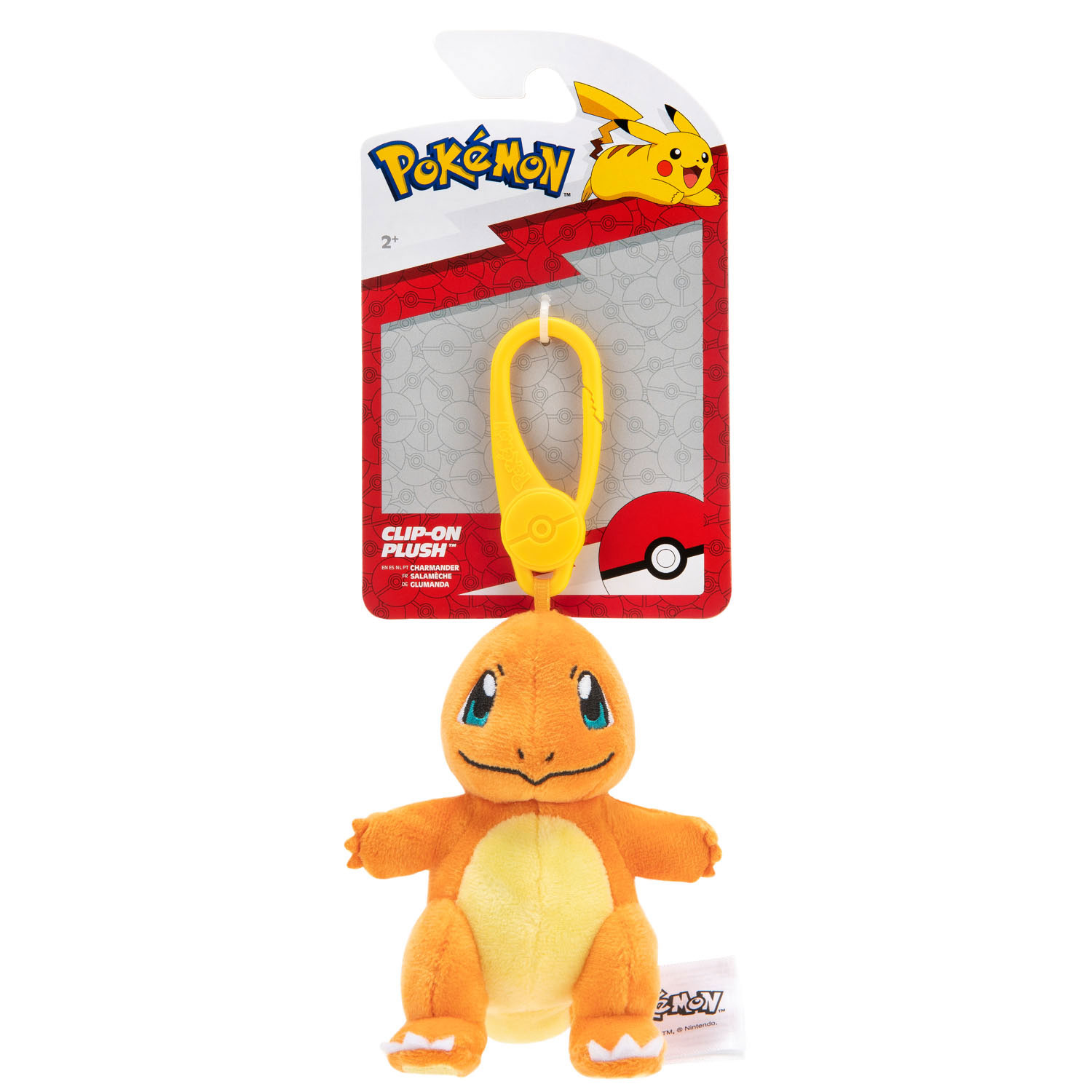 pos-191726381549-578e07a06edea75df6f2d94c213b555d.jpg Pokemon Clip-On Plush Charmander - Image 1