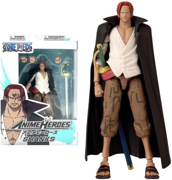One Piece Shanks Anime Heroes Bandai Figure